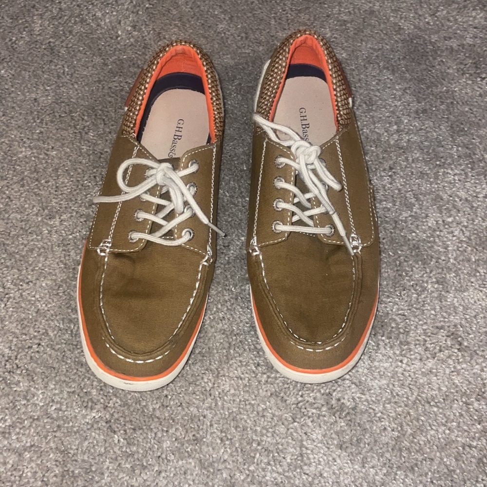 Bass Pro Shops Tan Boat Shoes Comfortable Lace-Up Design size 10